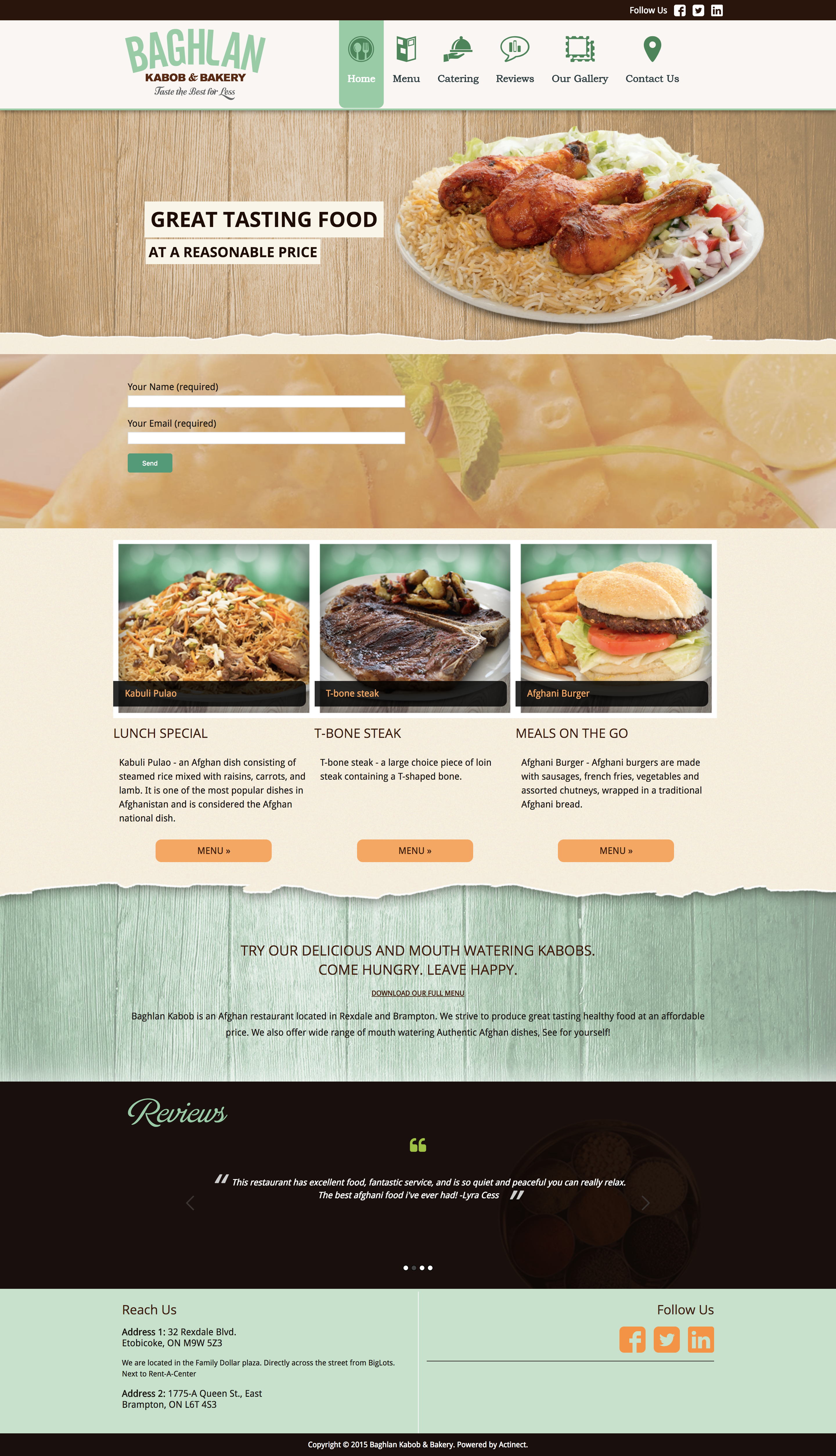 Baghlan Kabob & Bakery