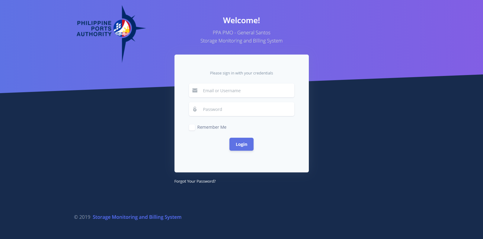 Philippine Ports Authority - Storage Monitoring and Billing System
